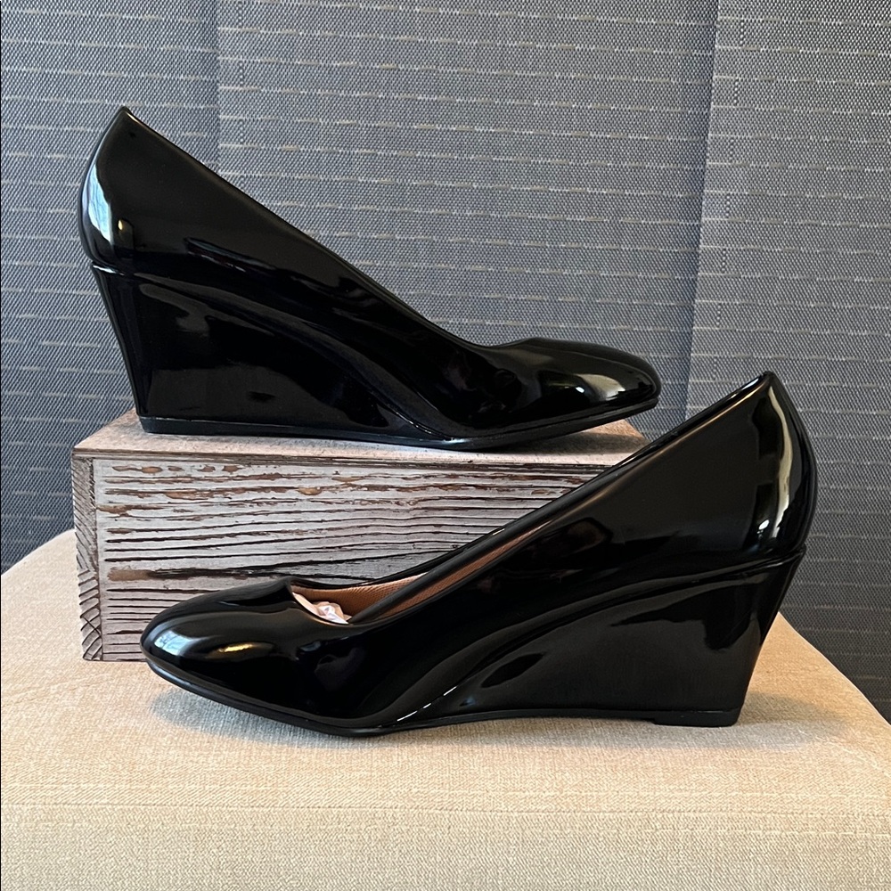 Forever Doris Patent Leather Wedge Pumps